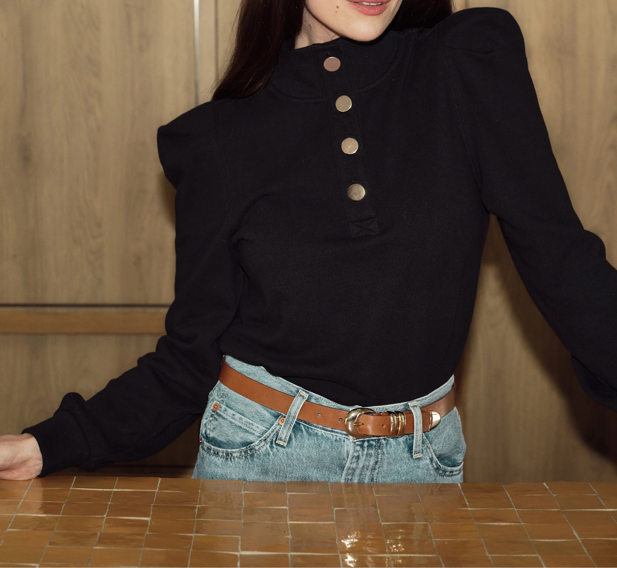 Nation LTD Jessie Sweatshirt | Jet Black