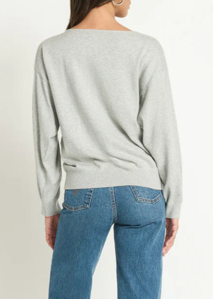 Nation LTD Jolie Sweater | Heather Grey