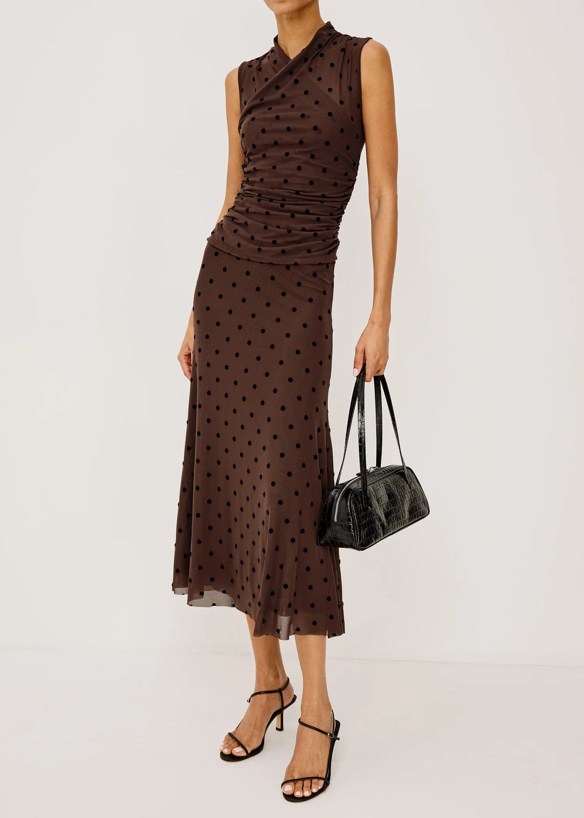 Rails Jordan Skirt | Chocolate Polka Dot