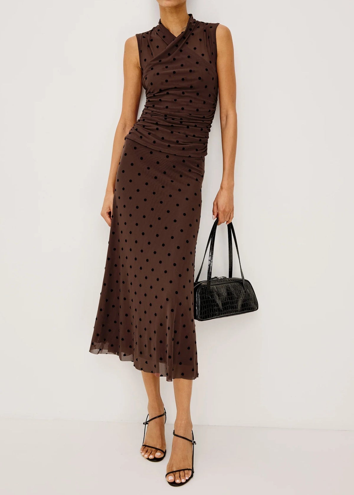Rails Jordan Skirt | Chocolate Polka Dot