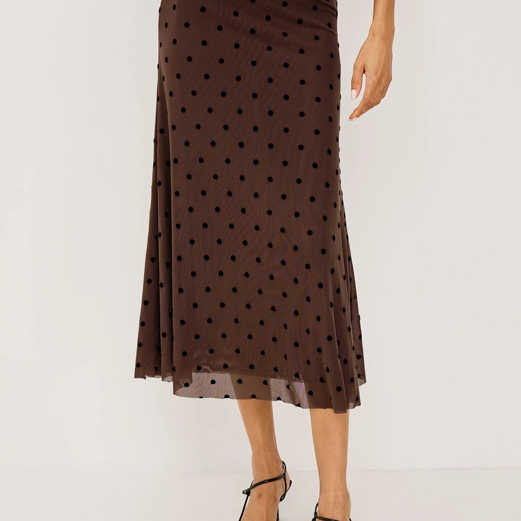Rails Jordan Skirt | Chocolate Polka Dot