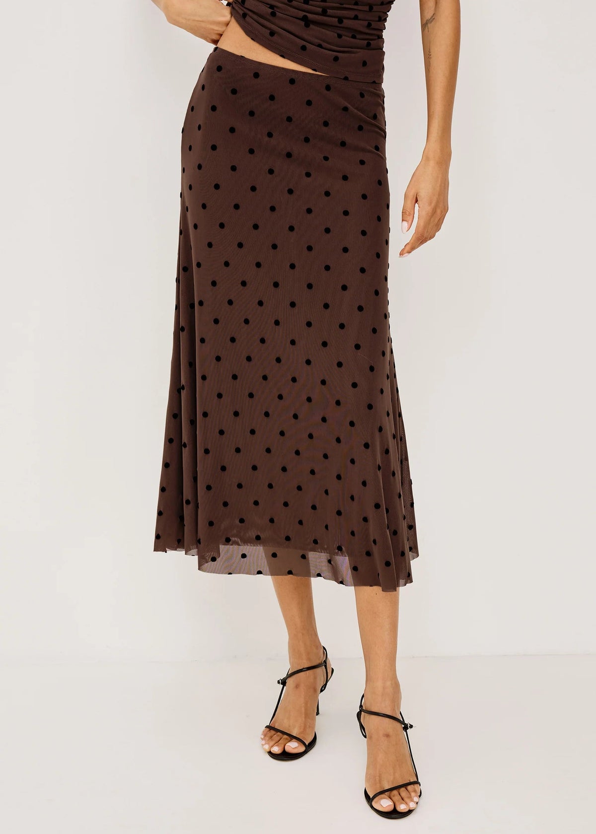 Rails Jordan Skirt | Chocolate Polka Dot