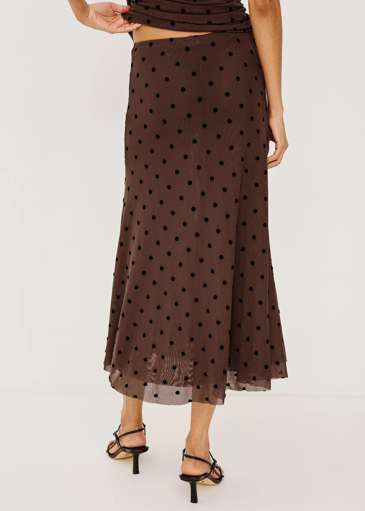 Rails Jordan Skirt | Chocolate Polka Dot