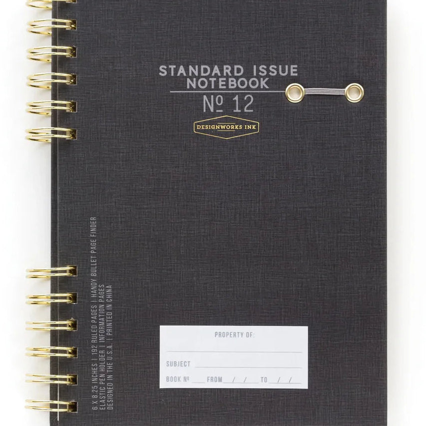 Designworks Ink Standard Issue Notebook No.12 | Black