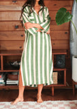 Mary Kaftan Dress Stripe