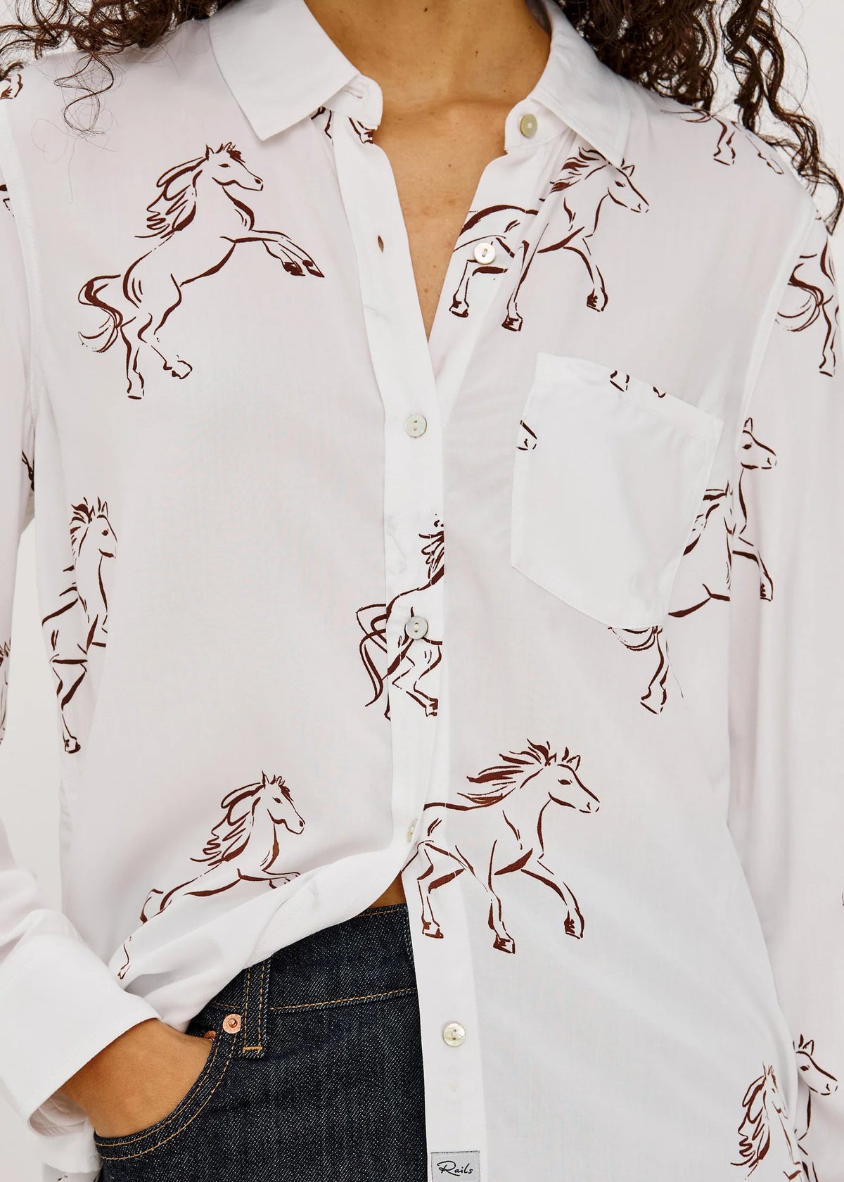 Rails Kathryn Shirt | Brown Stallion