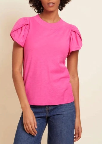 Kennedy Contrast Tulip Sleeve Top