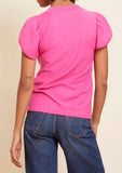 Kennedy Contrast Tulip Sleeve Top