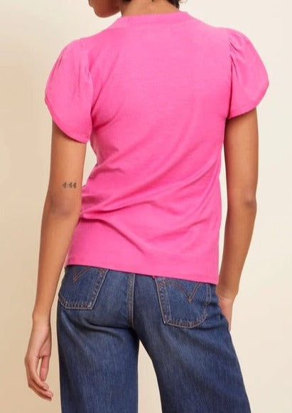 Kennedy Contrast Tulip Sleeve Top