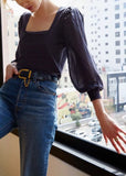 Laura Square Neck Femme Tee