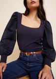 Laura Square Neck Femme Tee