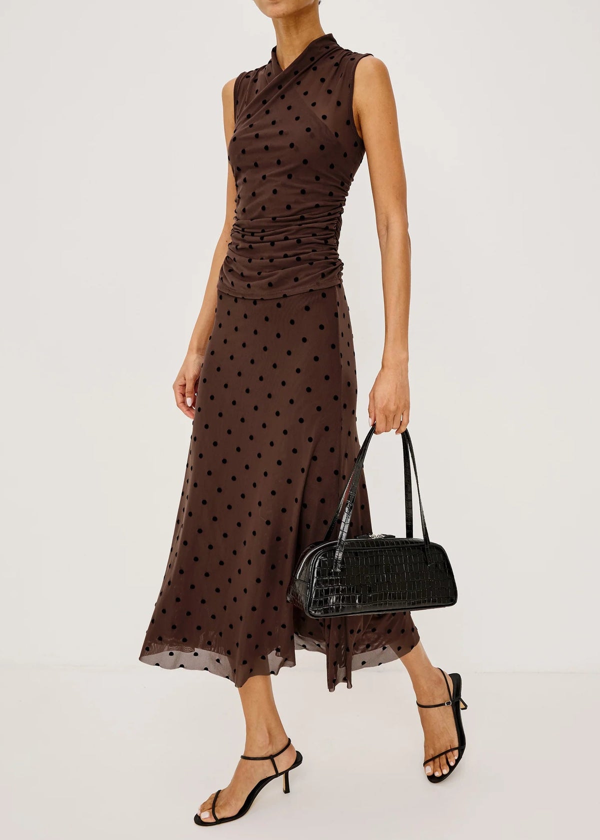 Rails Lauris Top | Chocolate Polka Dot