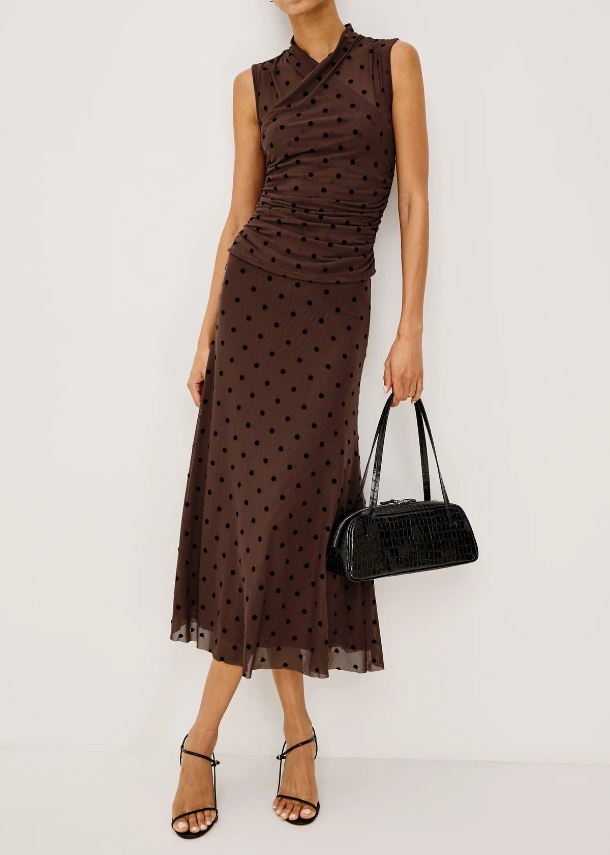 Rails Lauris Top | Chocolate Polka Dot