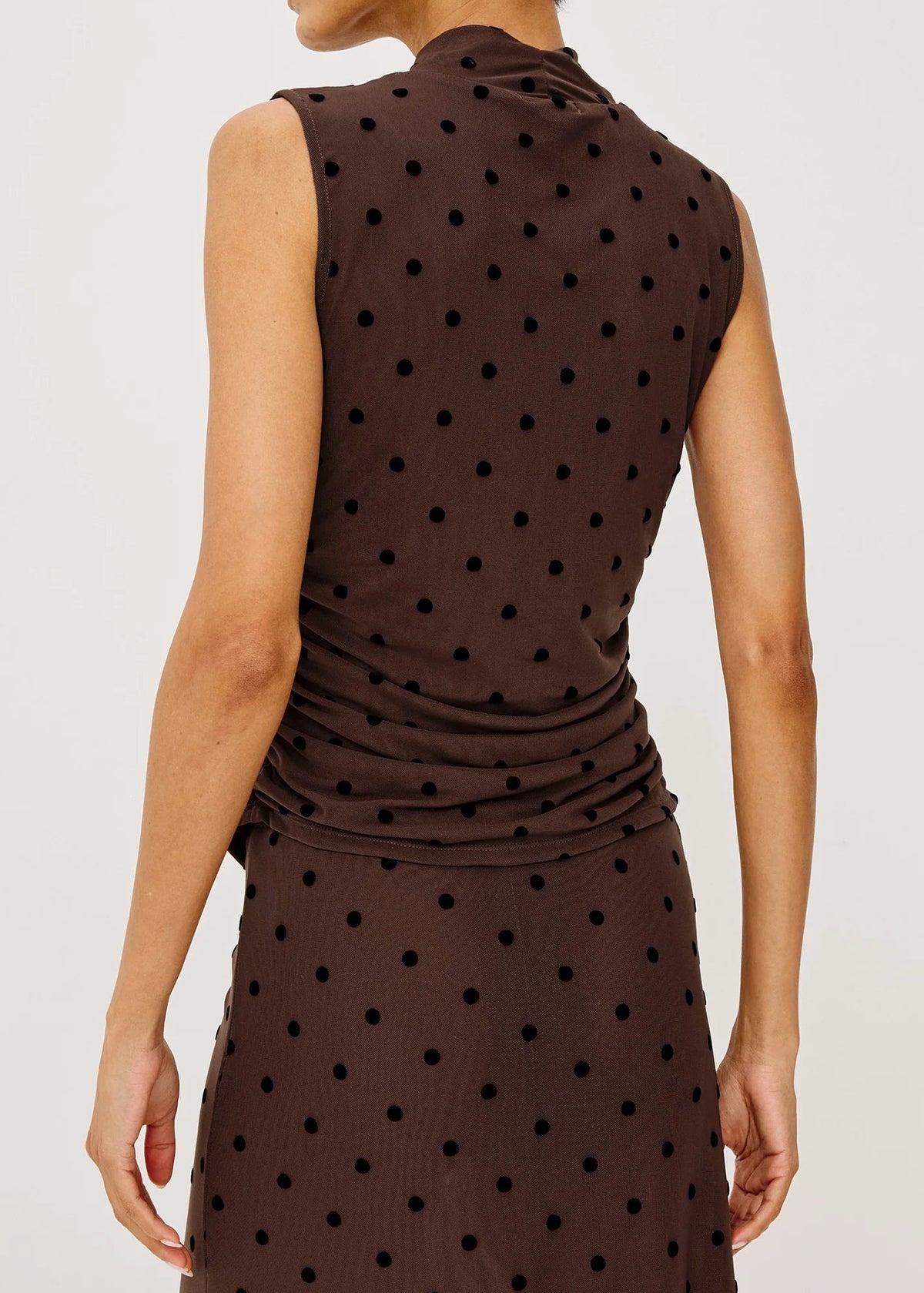 Rails Lauris Top | Chocolate Polka Dot