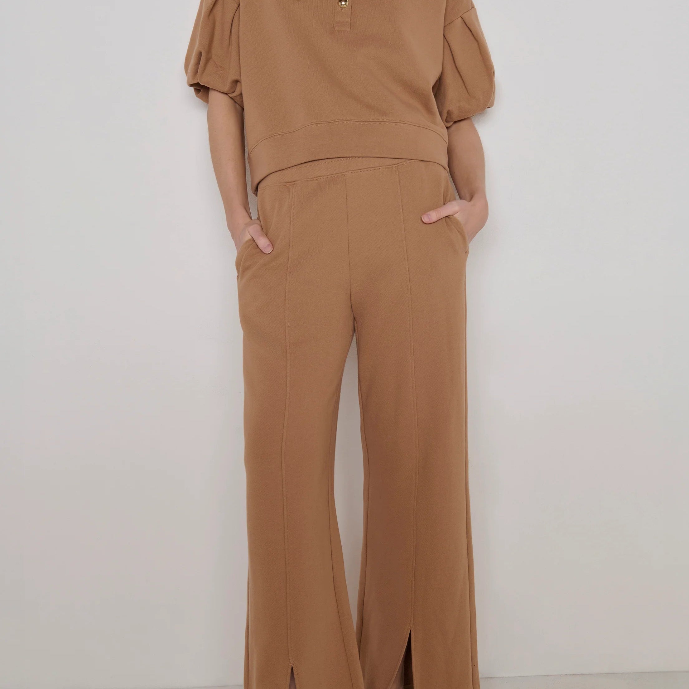 Nation LTD Lincoln Front Slit Knit Pant | Palo Santo