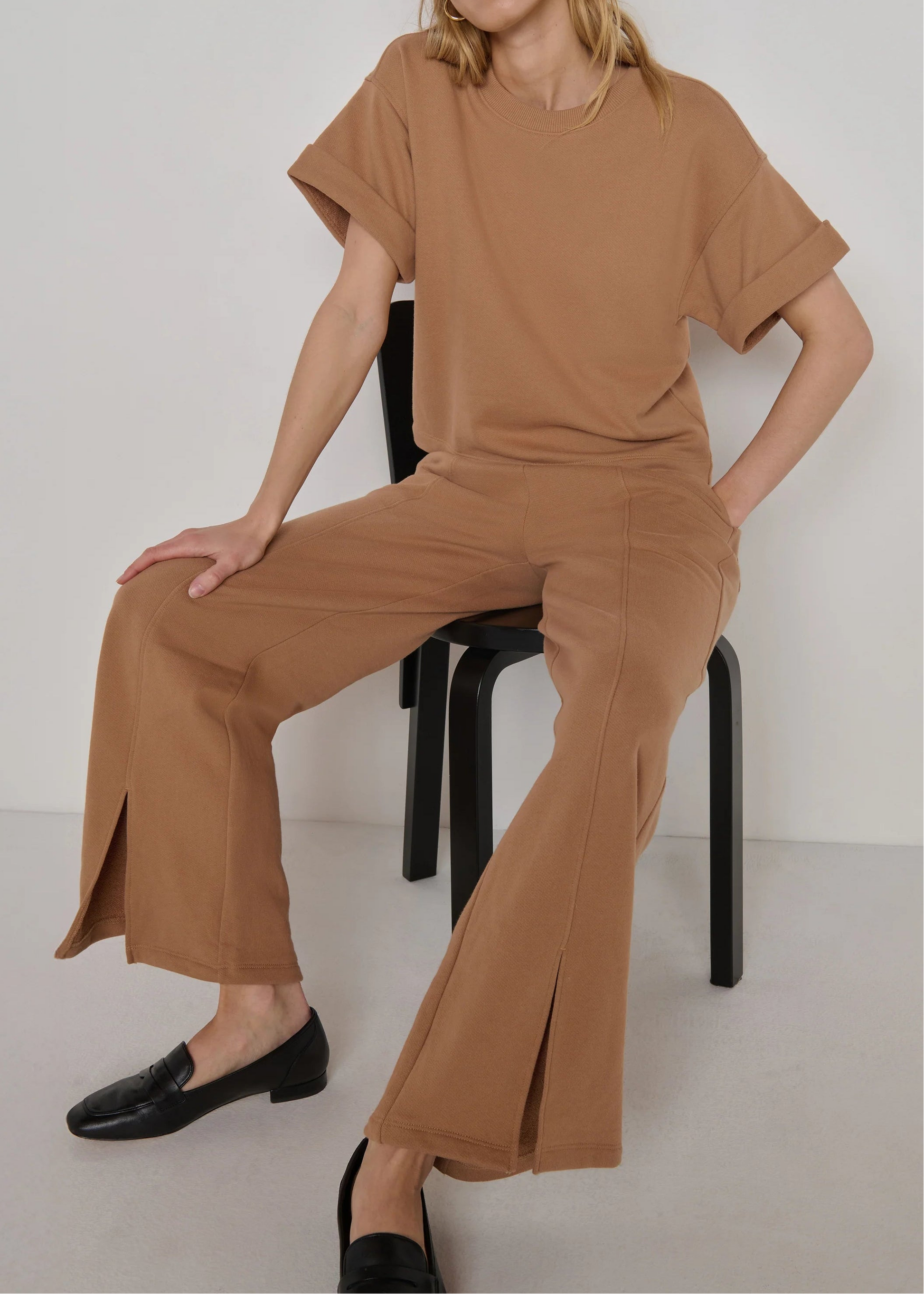 Nation LTD Lincoln Front Slit Knit Pant | Palo Santo