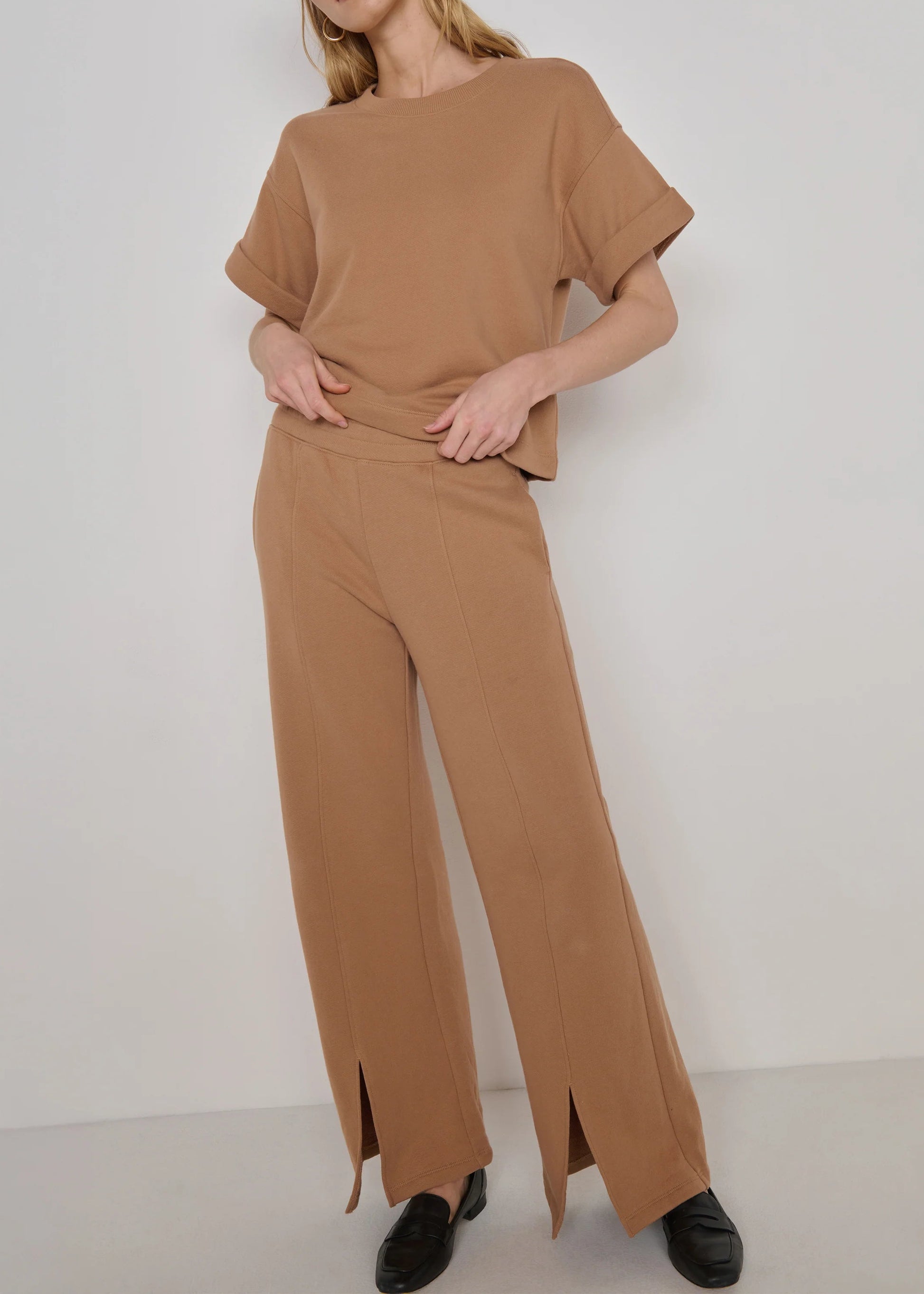 Nation LTD Lincoln Front Slit Knit Pant | Palo Santo