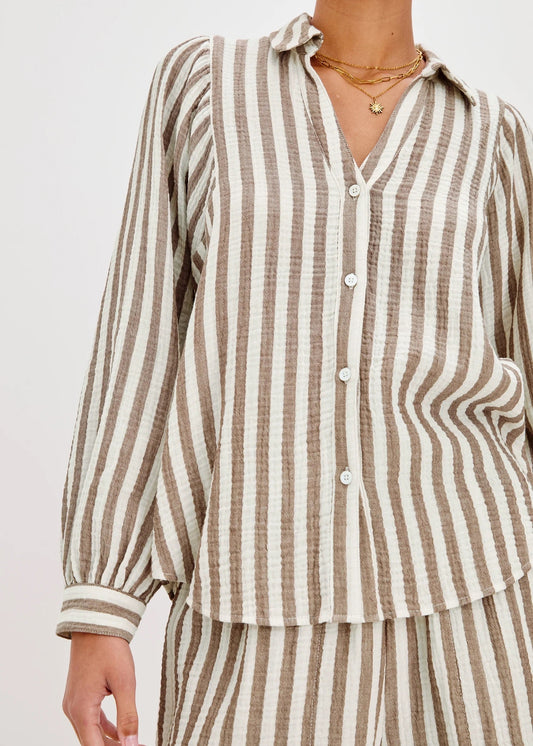 Rails Lo Shirt | Milos Stripe