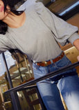 Loren Smocked Peasant Tee