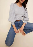 Loren Smocked Peasant Tee