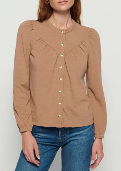 Luanne Yoked Snap Tee