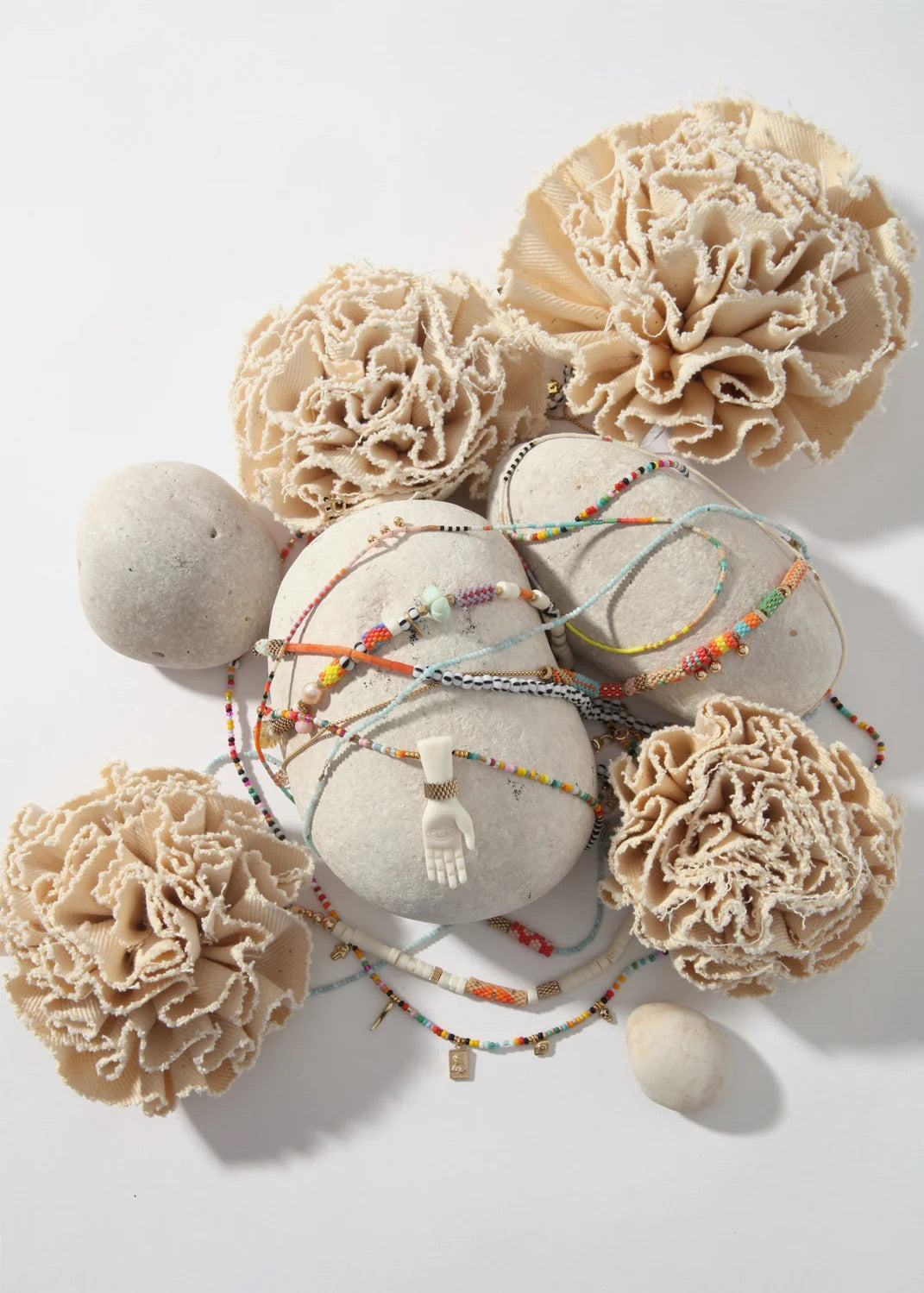 Iwona Ludyga LaLoba Necklace - Woven Beads on Chain Short