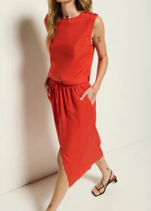 Nation LTD Maisie Skirt | Aurora Red