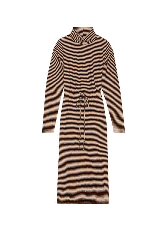 Nation LTD Mariel Dress | Mini Cocoa Stripe