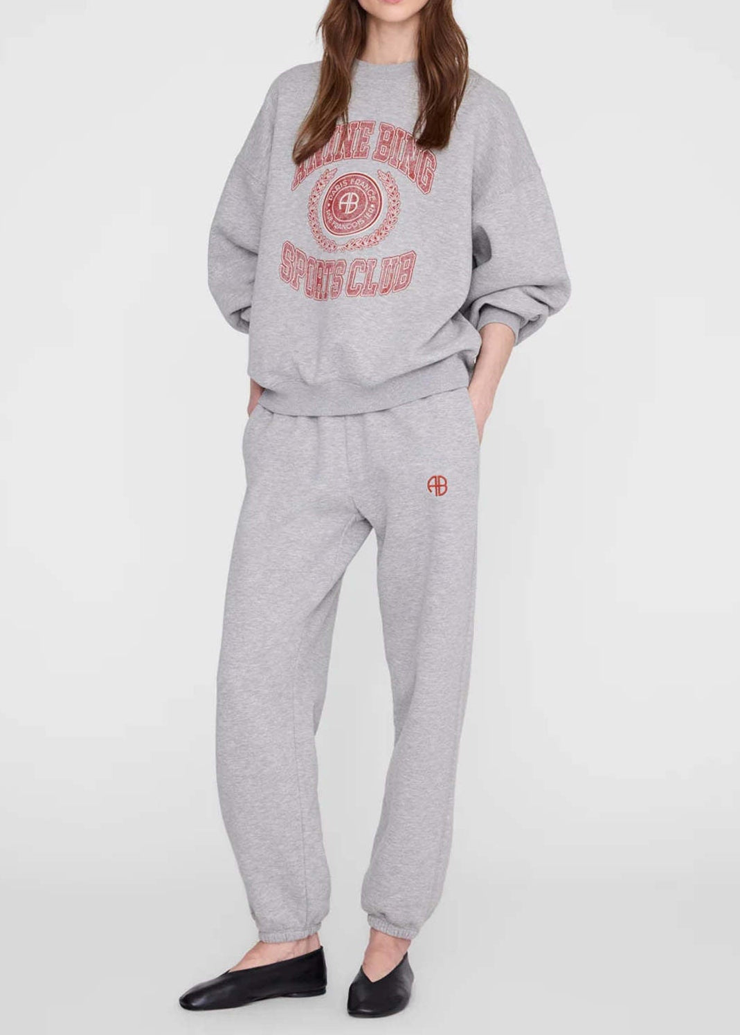 Anine Bing Miles Sweatshirt Collegiate | Grey