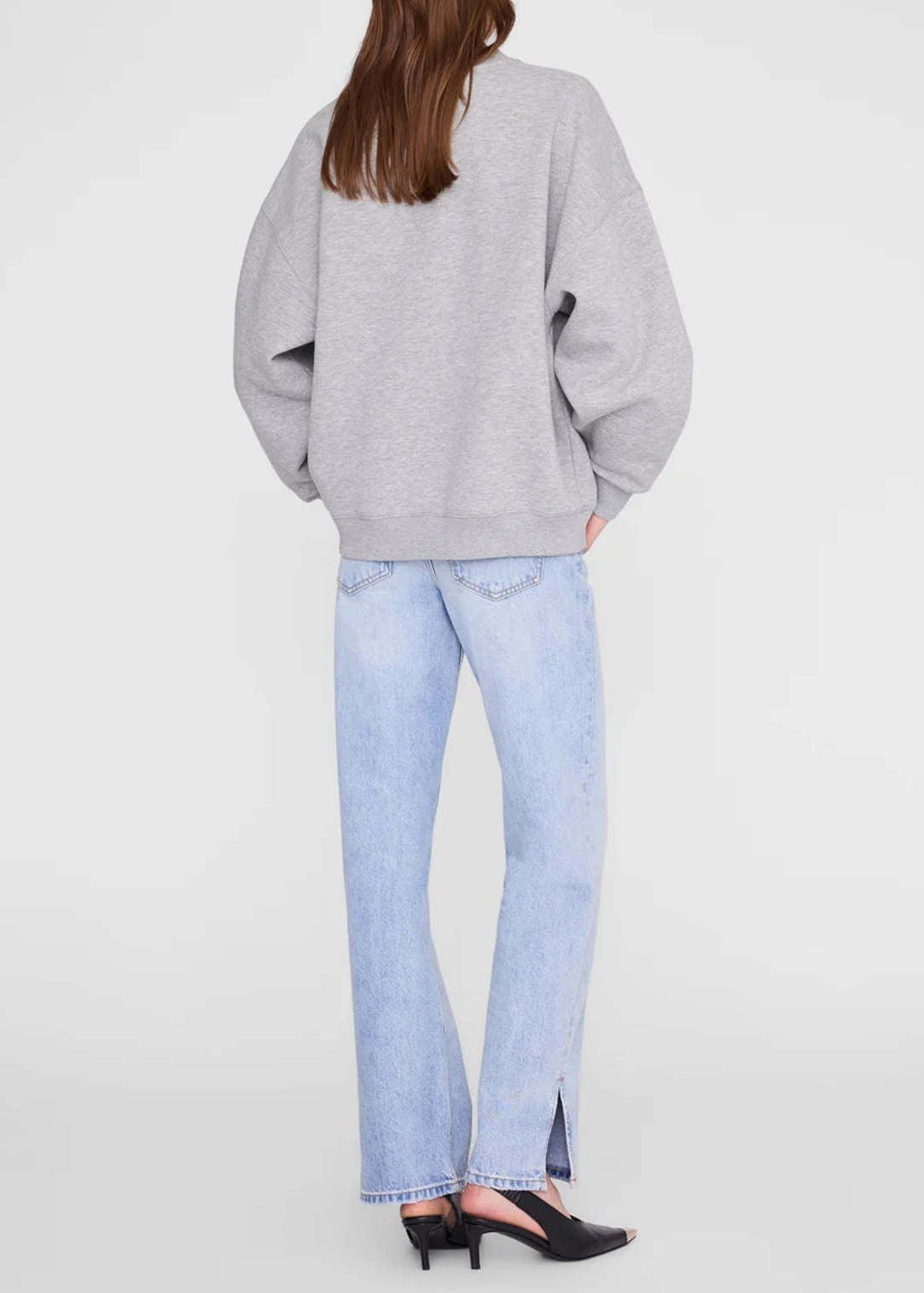 Anine Bing Miles Sweatshirt Collegiate | Grey