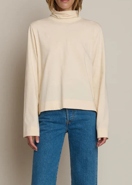 Nation LTD Neo Mock Neck T-Shirt | Parchment