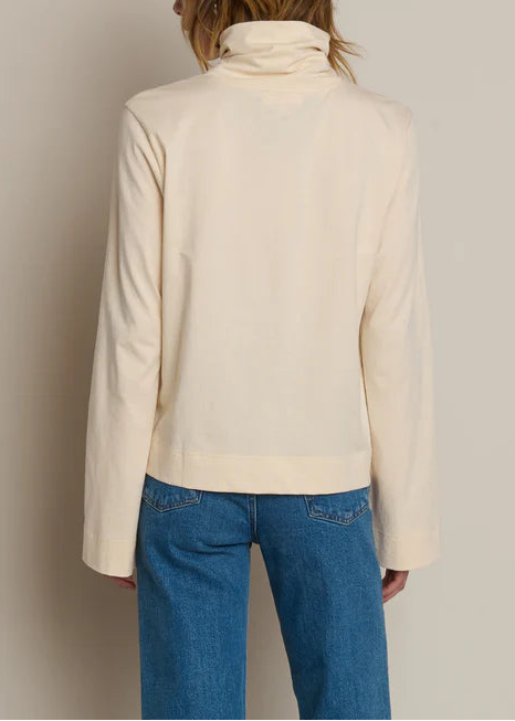 Nation LTD Neo Mock Neck T-Shirt | Parchment