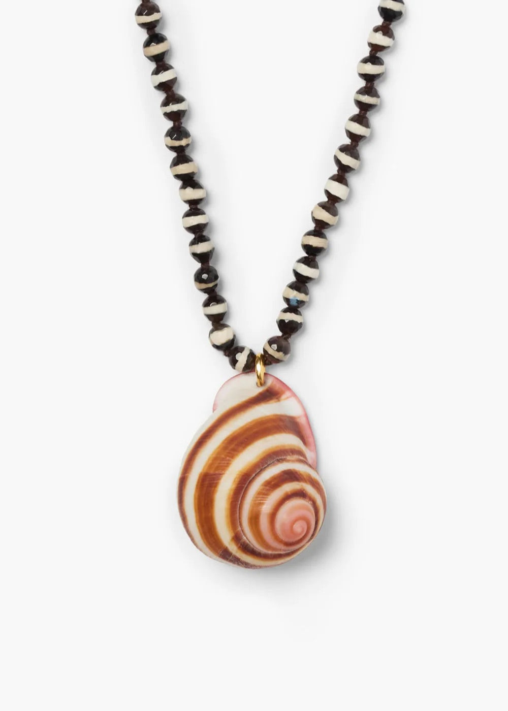 Chan Luu Mollusk Necklace Black Agate