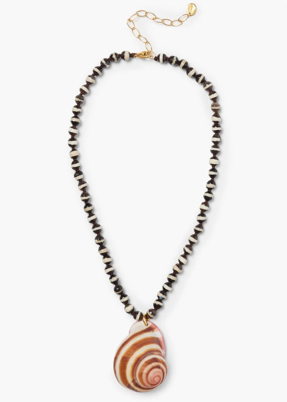 Chan Luu Mollusk Necklace Black Agate