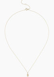 14k Solid Gold Teddy Bear Necklace With Diamond Inlay