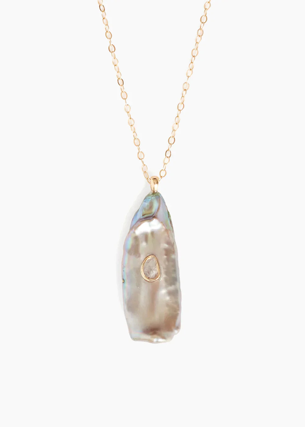 Chan Luu 14k Peacock Pearl Oasis Necklace