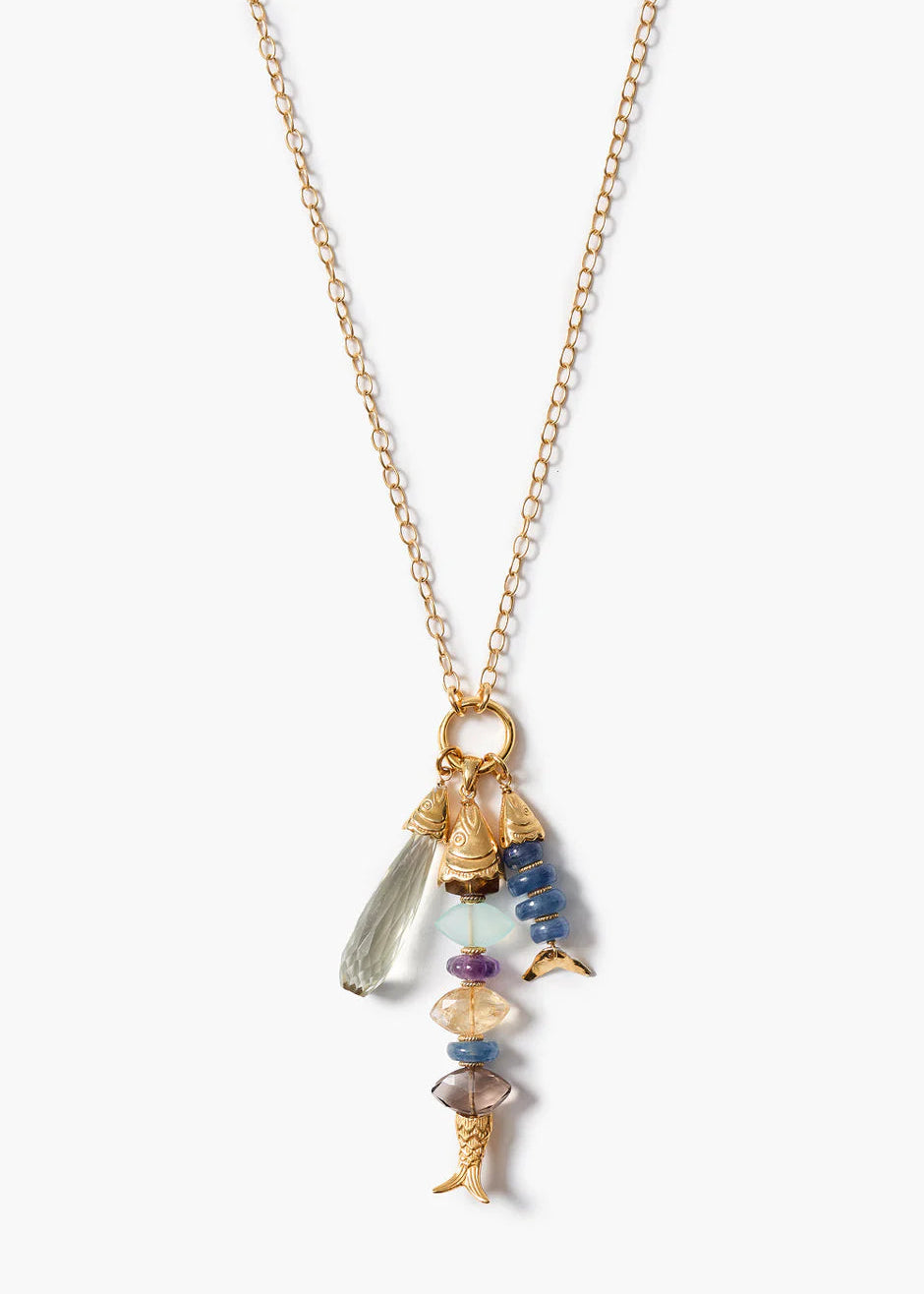 Chan Luu Orris Charm Necklace | Multi