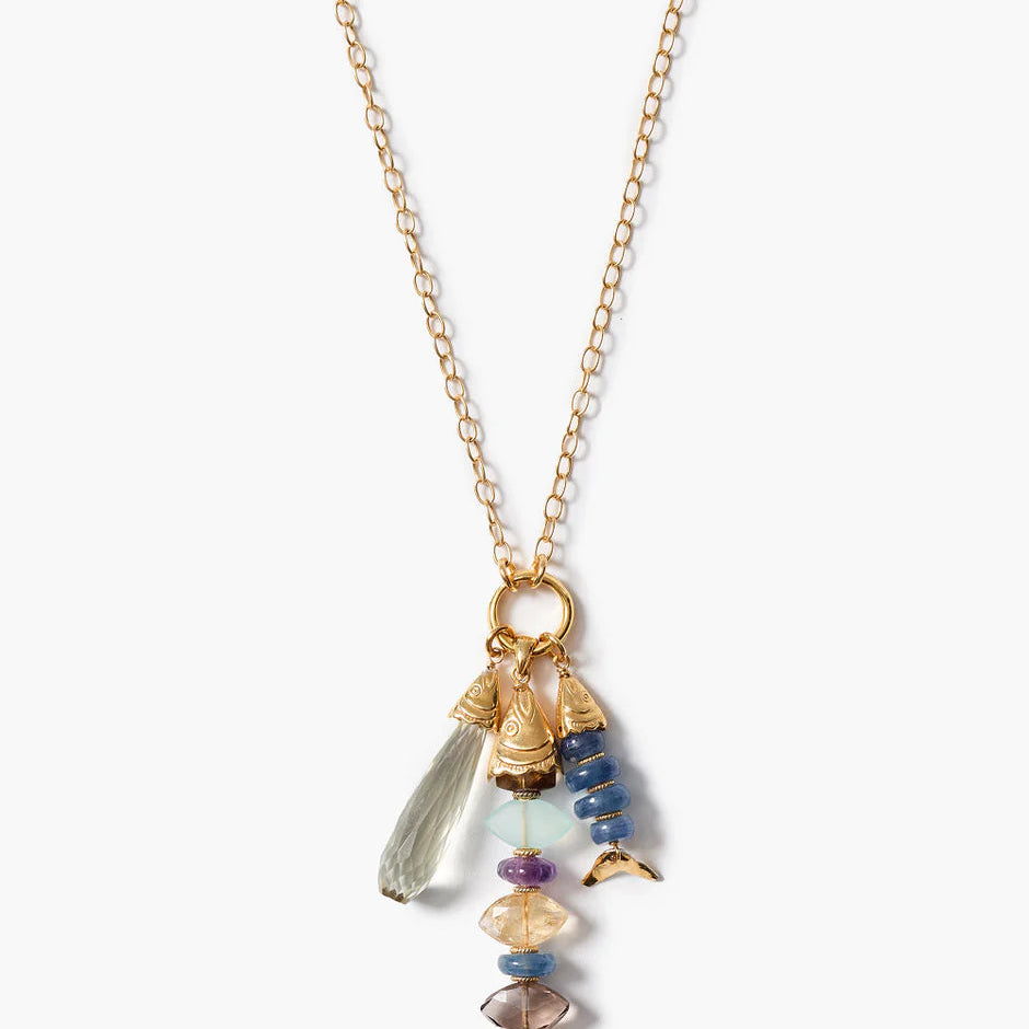 Chan Luu Orris Charm Necklace | Multi