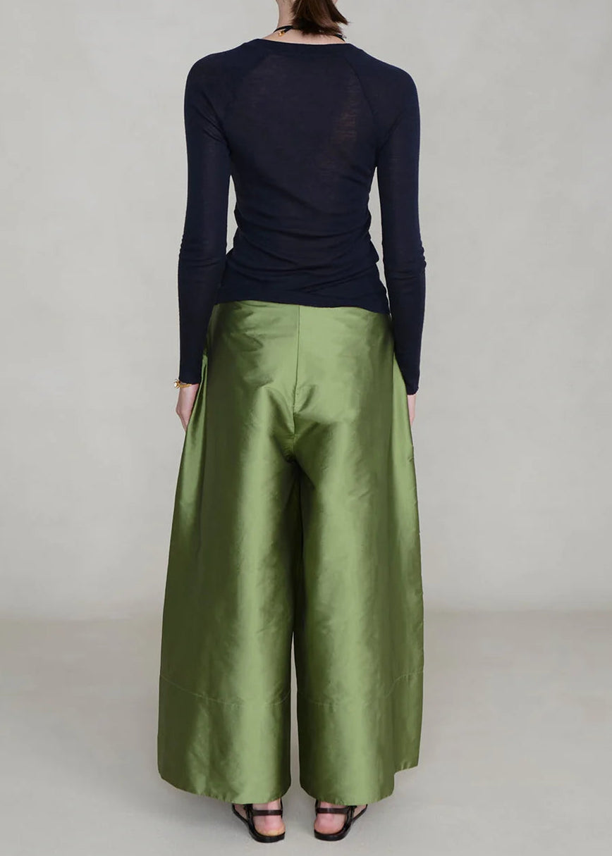 Chan Luu Techno Taffeta Ultra Wide Leg Trouser | Tulip Stem