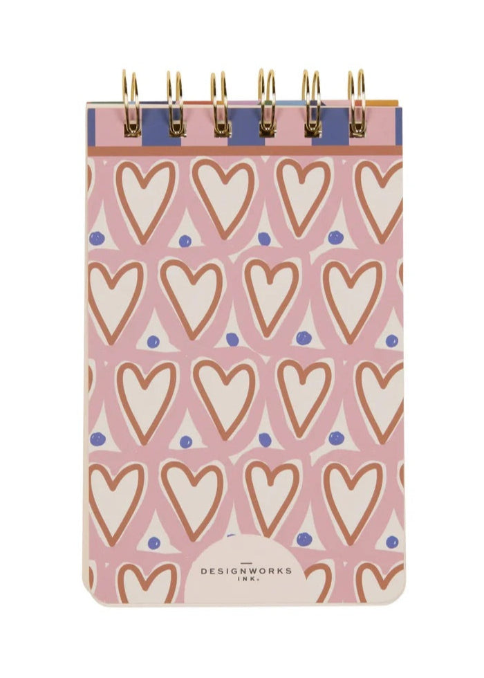 Designworks Ink A Dopo Hearts Twin Wire Notepad