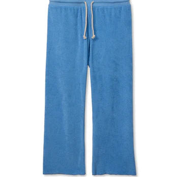 Perfect White Tee Eliana Loop Terry Capri Pant | Pacific Blue