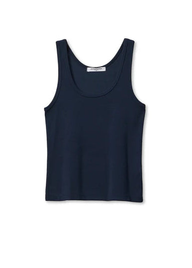 Perfect White Tee London Ribbed Tank | Navy