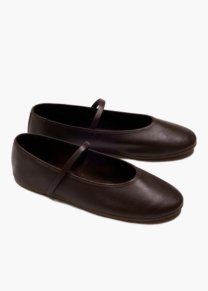 TKEES Reese Ballet Flat | Rich Brown
