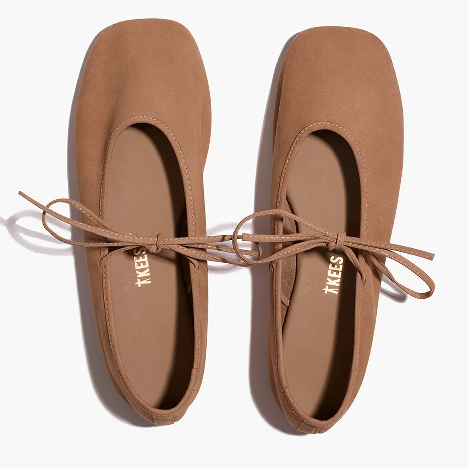 TKEES Square Toe Reese Suede | Cocobutter