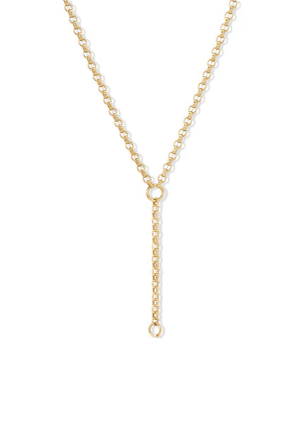 Adina Reyter 18" Rolo Chain Lariat Necklace 14k Gold