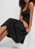 Sadelle Clean Combo Midi Dress