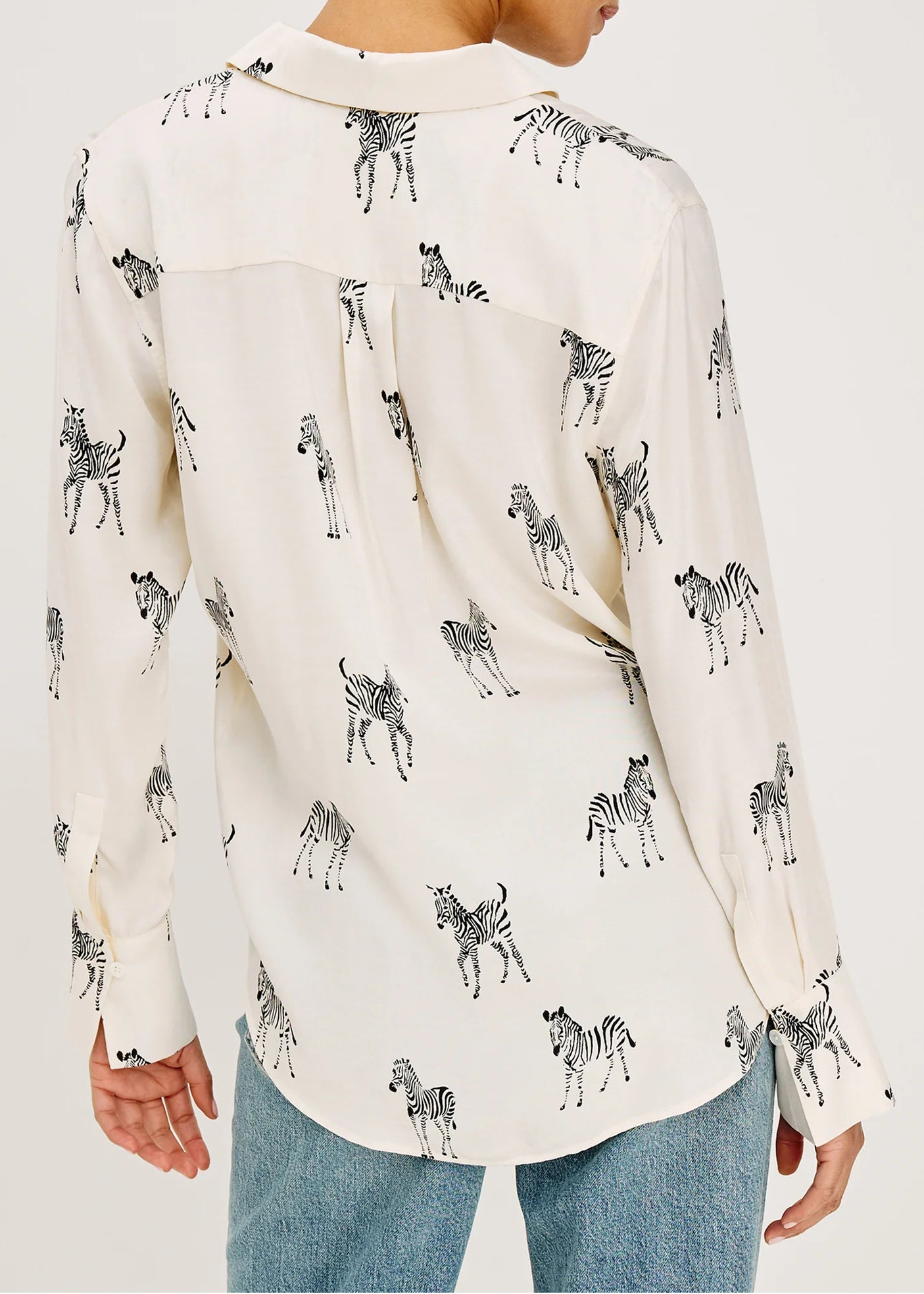 Rails Saige Shirt | Ivory Zebra