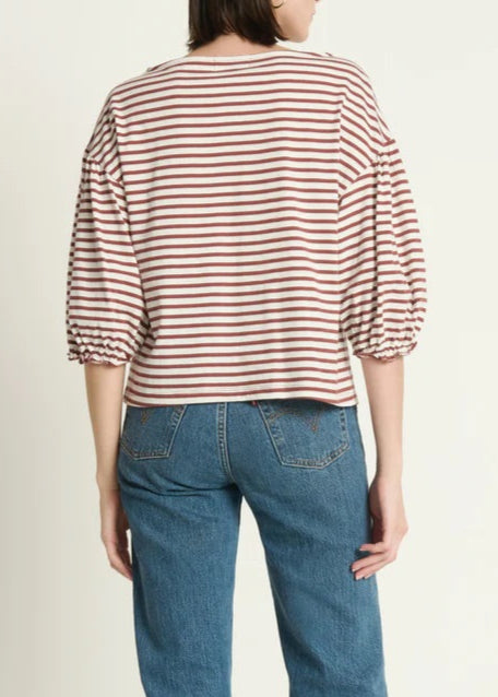 Nation LTD Sandra Boatneck Top | Sable Stripe