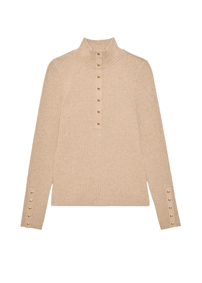 Nation LTD Sheila Top | Heather Oatmeal