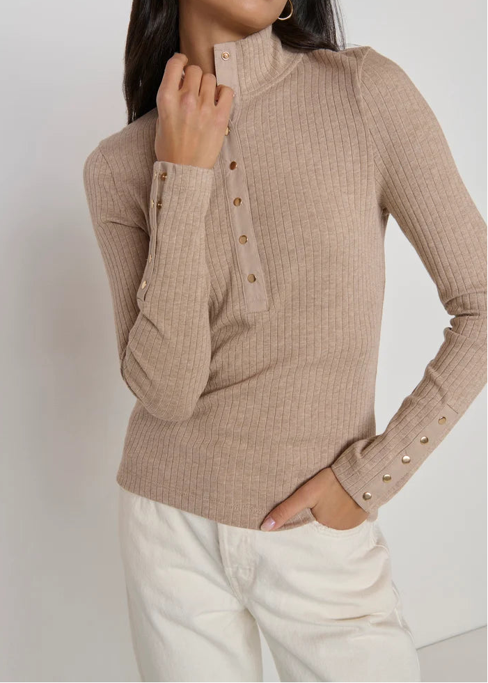 Nation LTD Sheila Top | Heather Oatmeal